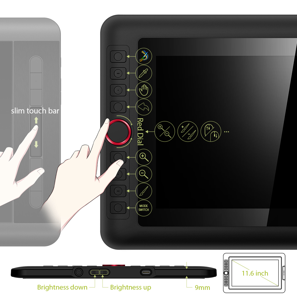 Artist 12 Pro Best budget laminated Pen Display Tablet