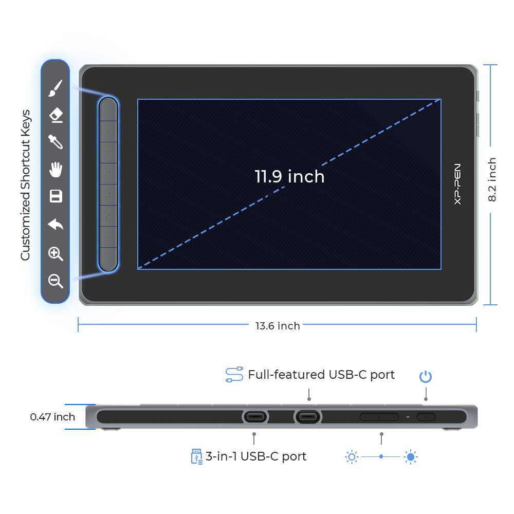 Artist 12 (2nd Gen) screen digital art tablet | XPPen US Official 
