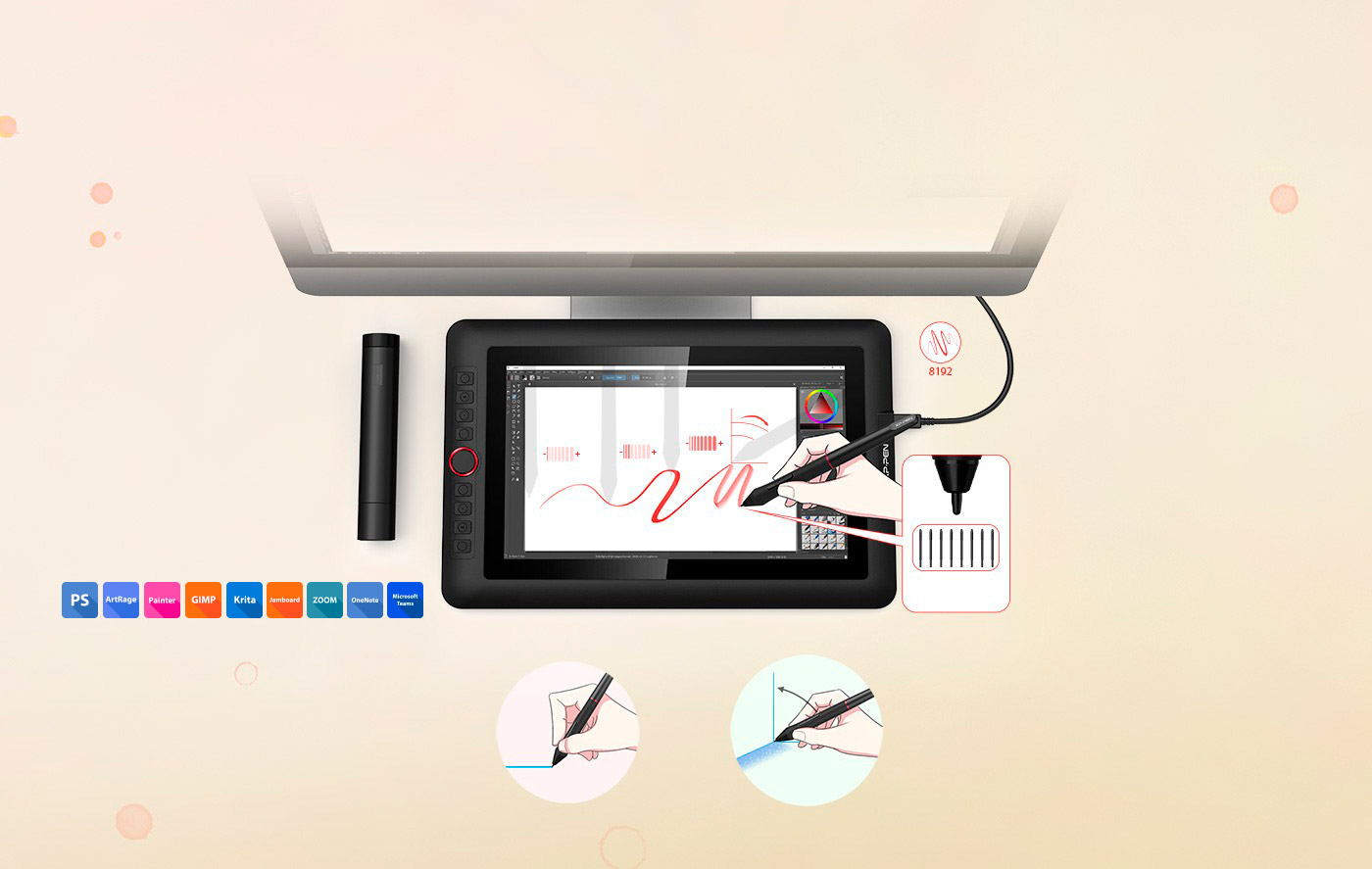 Artist 12 Pro Best budget laminated Pen Display Tablet