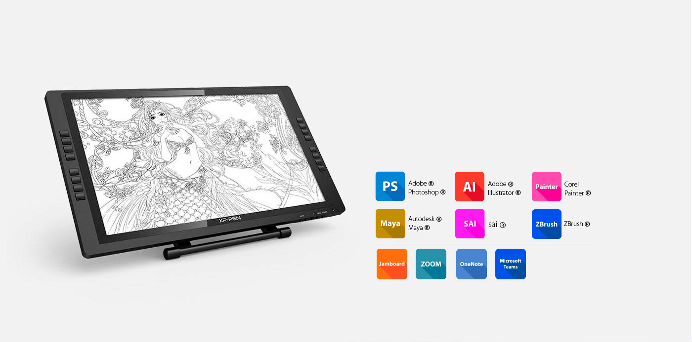  Artist 22E Pro pen tablet monitor Versatility and Compatibility 