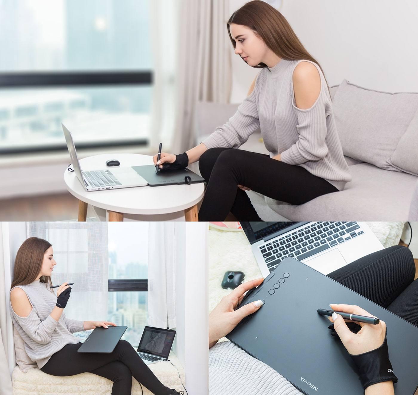 Drawing on Deco 01 Professional digital art pad